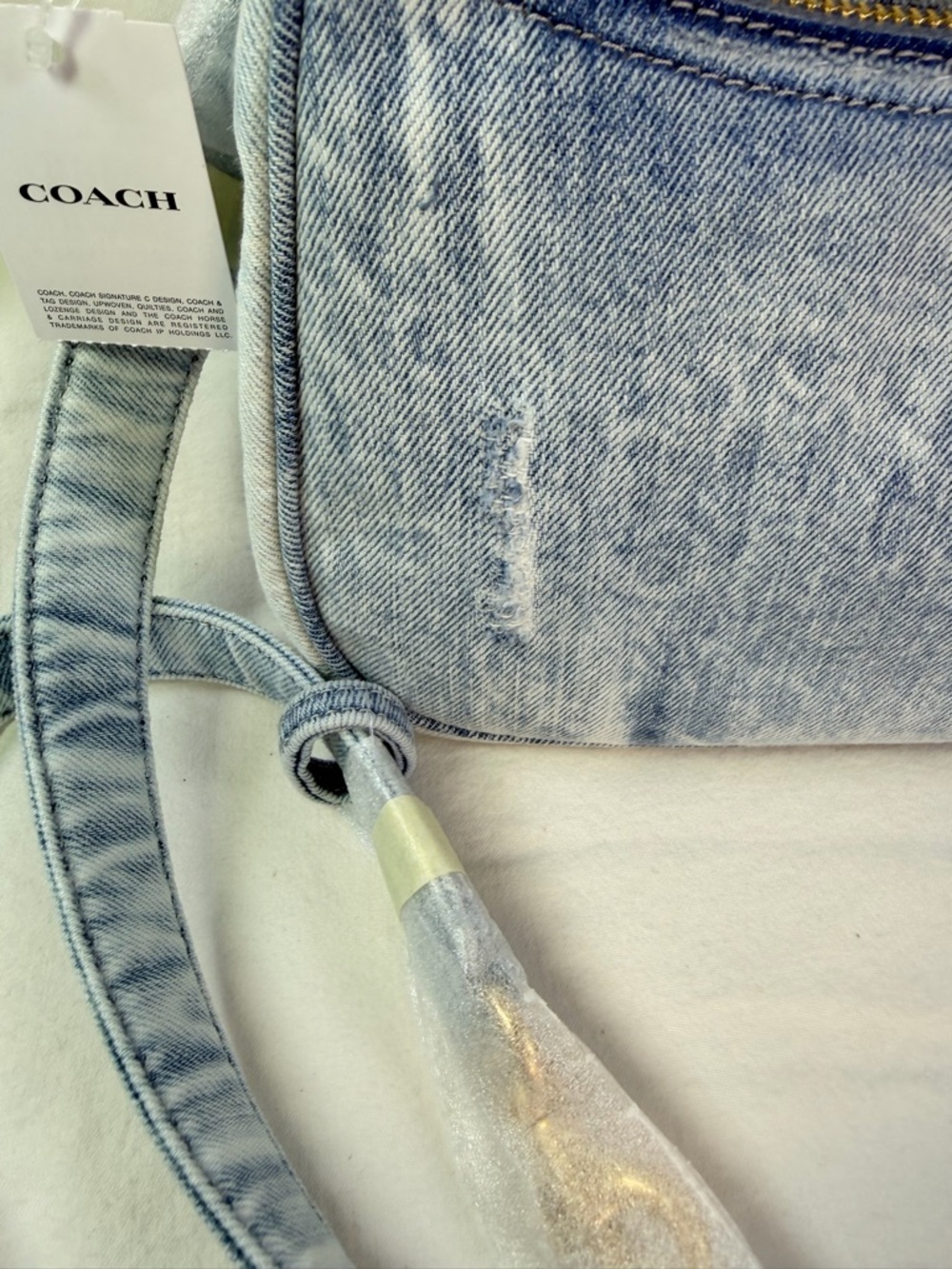 Coach Denim Teri Shoulder/ Crossbody Bag CDY78 - Picture 8 of 12